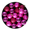 Christmas Decoration kerstballen - 20x st - 4 cm - fuchsia roze - Kerstbal