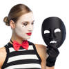 Boland Verkleed oogmasker Mime - zwart - volwassenen - mime/themafeest - Verkleedmaskers