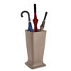 Plasticforte Paraplubak/parapluhouder Plain - beige - glad kunststof - D26 x H52 cm - hoge voet - Paraplubakken