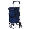 Packaway Boodschappentrolley met 6 wielen voor trappen - 40L - boodschappenwagen - steekwagen functie - BLAUW