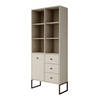 Meubella Boekenkast Lyndall - Beige - 77 cm