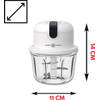 (Draadloos) Food Processor - 350ML - Hakmolen elektrisch - Vaatwasbestendig - USB oplaadbaar - Mini Portable Chopper