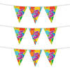 3x stuks leeftijd verjaardag thema vlaggetjes 5 jaar plastic 10 meter - Vlaggenlijnen