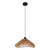 EGLO Lavister Hanglamp - E27 - Papier;Staal - Zwart;Bruin