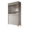 Meubella Vitrinekast Five - Beige - 103 cm