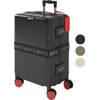 ONYX Handbagage koffer 33L - TSA slot - Spinner wielen - Lichtgewicht Trolley - Aluminium sluiting - Zwart