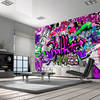 Fotobehang - Purple Graffiti - Vliesbehang
