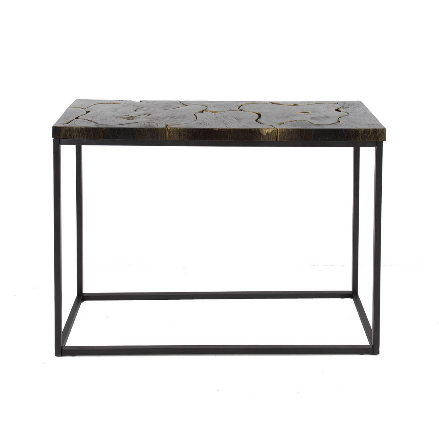 Maron haltafel - 100 cm - zwart/goud