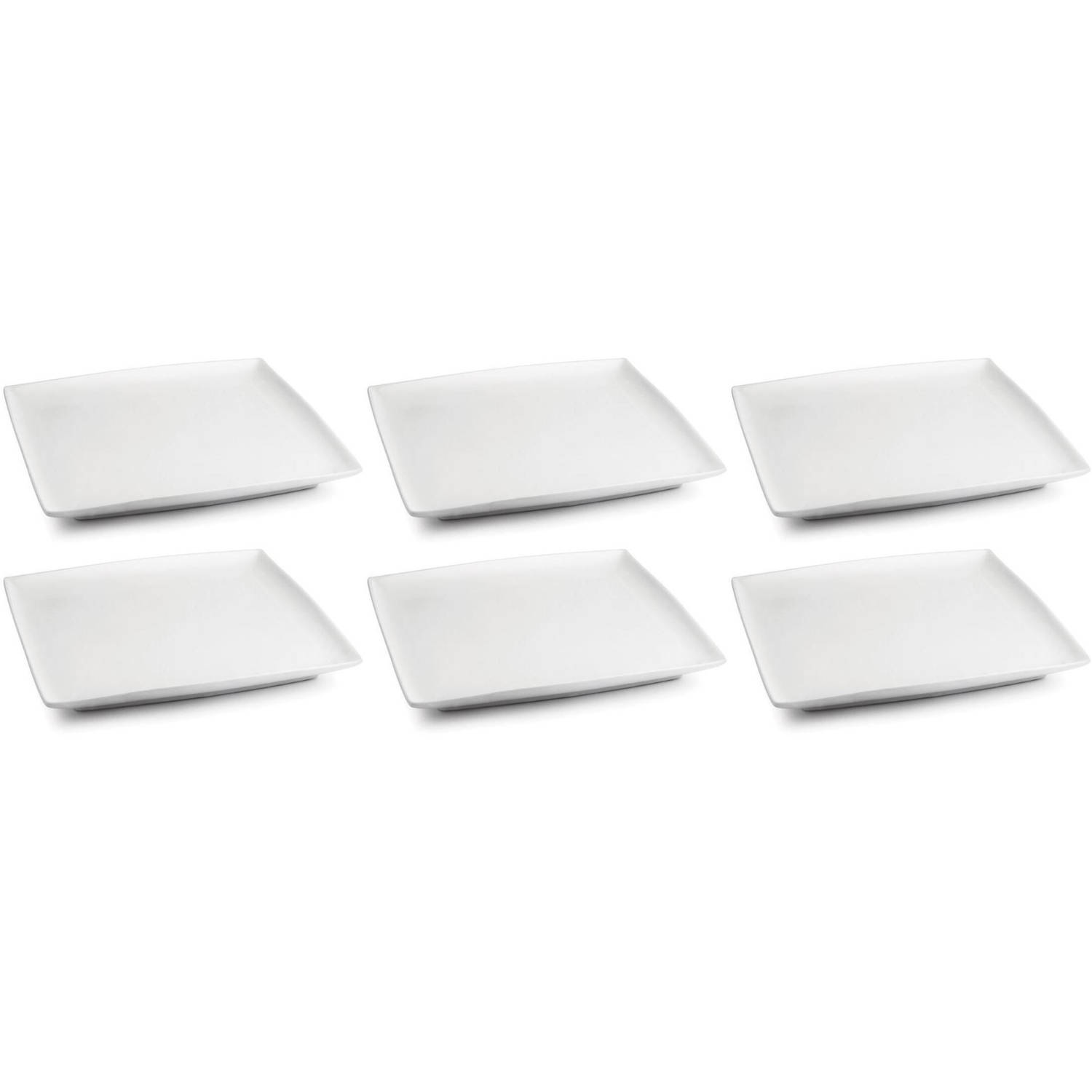 BonBistro Petitfour Bordje Yong Squito 10 x 10 cm - Wit - 6 stuks