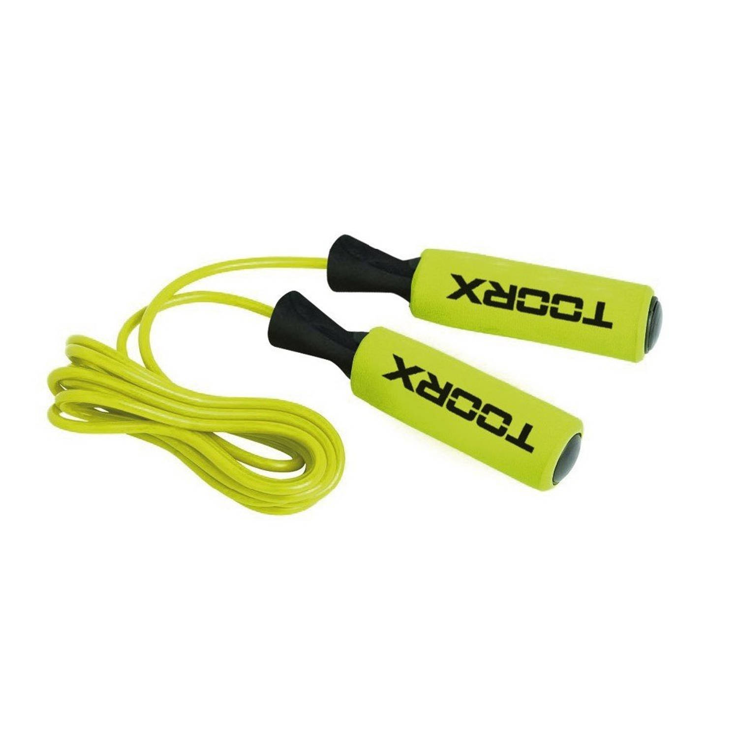 Toorx Fitness - Springtouw PVC Soft Touch - voor alle Sporten - met Uitneembare Gewichten - Jump Rope - voor Volwassenen en Kinderen