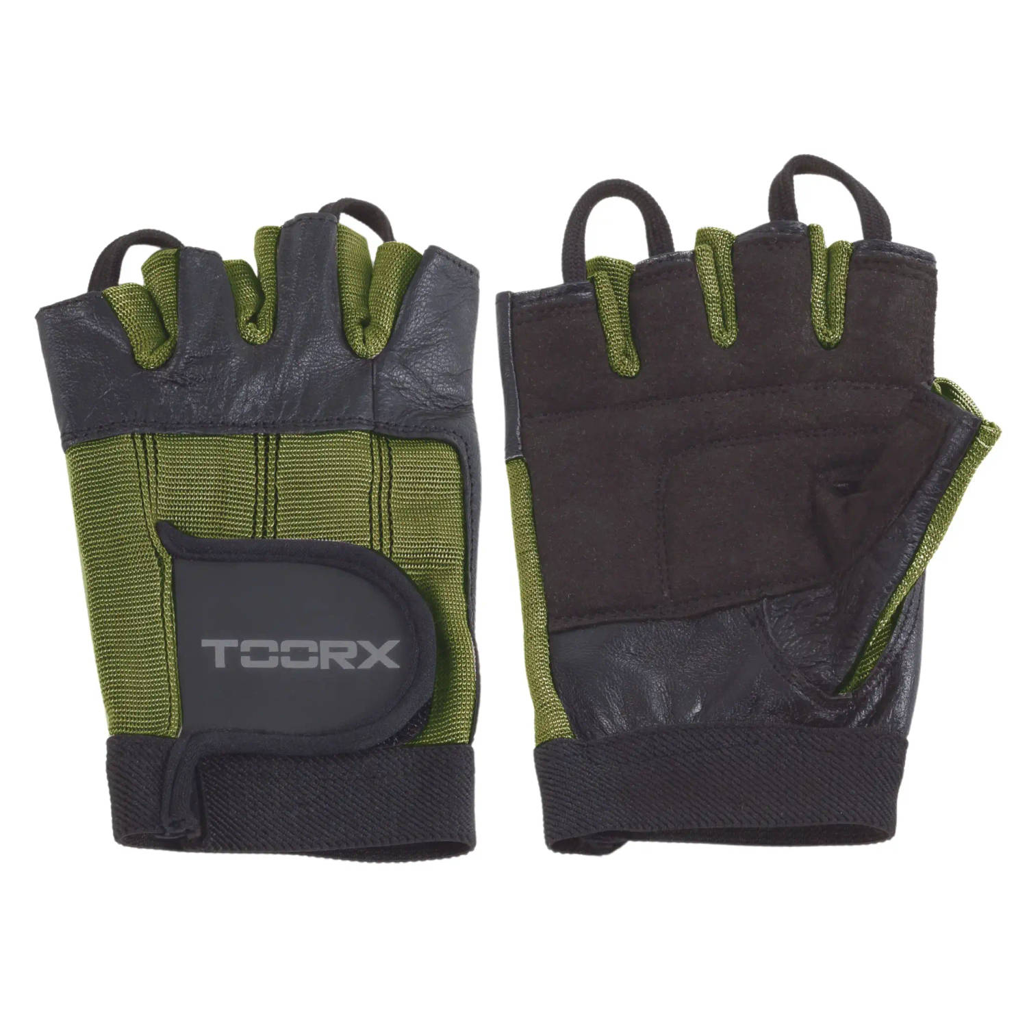 Toorx Fitness Fitnesshandschoenen Leer Groen Maat: XL