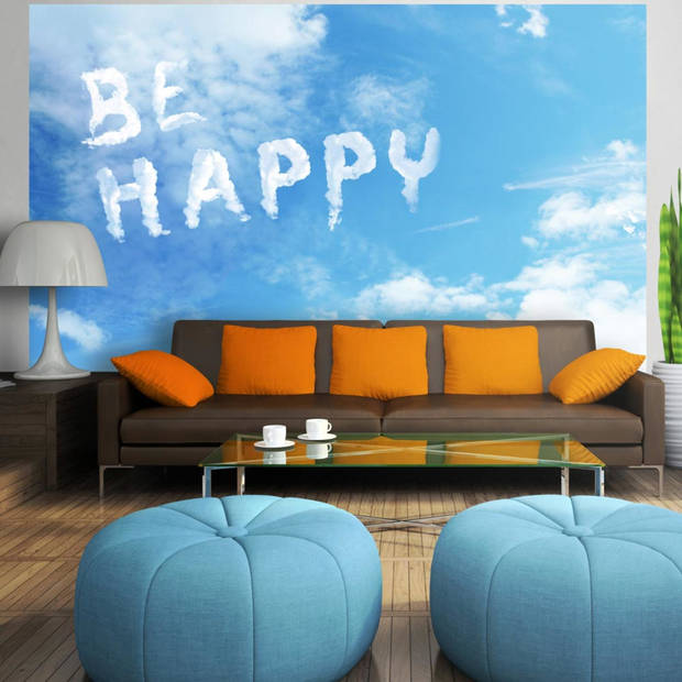 Fotobehang - Be Happy - Vliesbehang