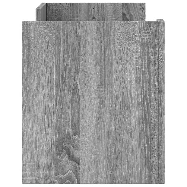 vidaXL Tv-meubel 100x35x40 cm bewerkt hout grijs sonoma eikenkleurig