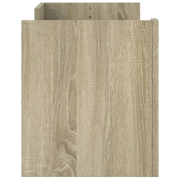 vidaXL Tv-meubel 100x35x40 cm bewerkt hout sonoma eikenkleurig