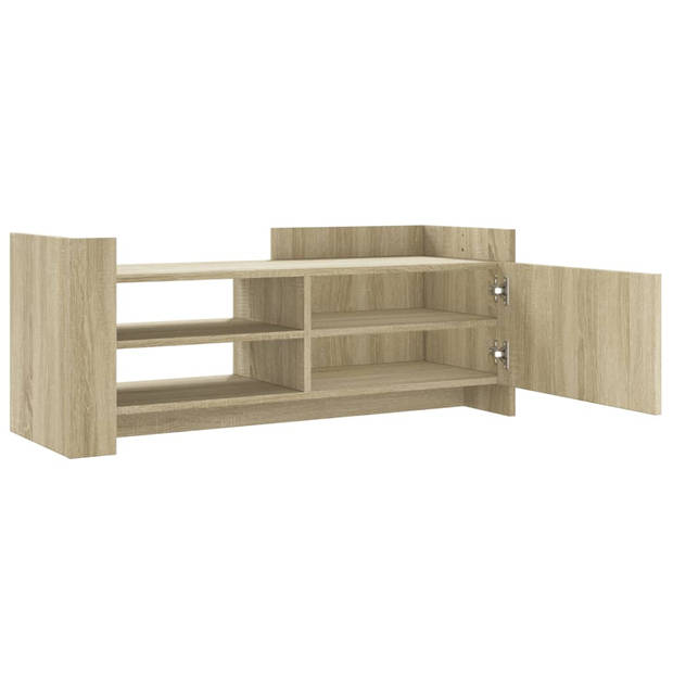 vidaXL Tv-meubel 100x35x40 cm bewerkt hout sonoma eikenkleurig