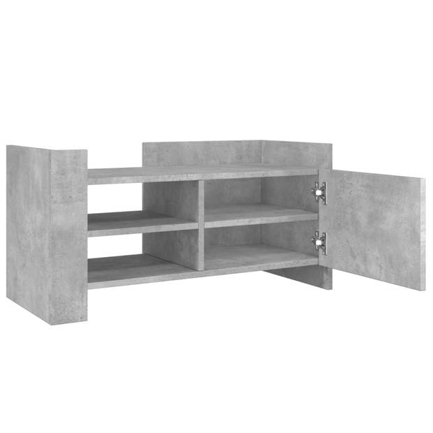 vidaXL Tv-meubel 80x35x40 cm bewerkt hout betongrijs