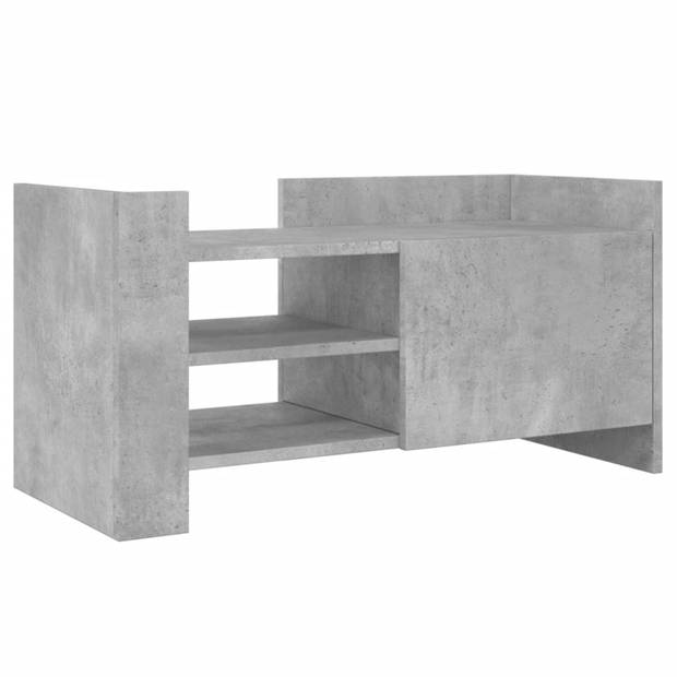 vidaXL Tv-meubel 80x35x40 cm bewerkt hout betongrijs