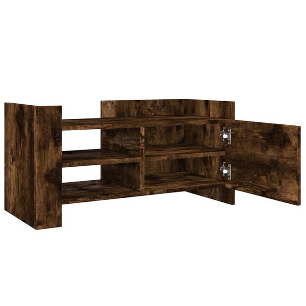 vidaXL Tv-meubel 80x35x40 cm bewerkt hout gerookt eikenkleurig