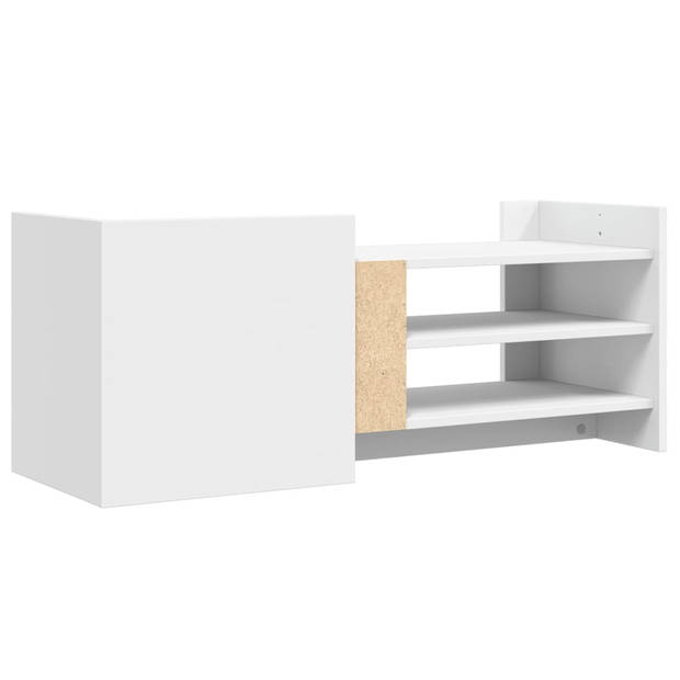 vidaXL Tv-meubel 100x35x40 cm bewerkt hout wit