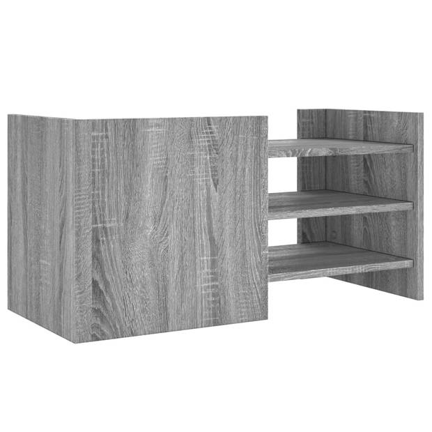 vidaXL Tv-meubel 80x35x40 cm bewerkt hout grijs sonoma eikenkleurig