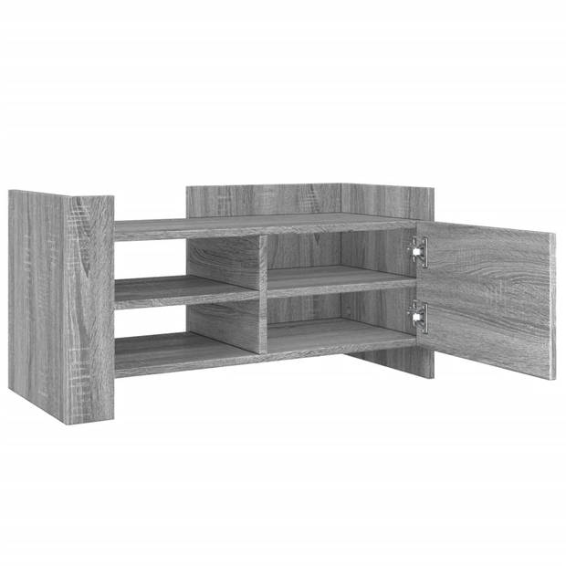 vidaXL Tv-meubel 80x35x40 cm bewerkt hout grijs sonoma eikenkleurig