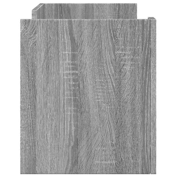 vidaXL Tv-meubel 80x35x40 cm bewerkt hout grijs sonoma eikenkleurig