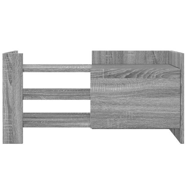 vidaXL Tv-meubel 80x35x40 cm bewerkt hout grijs sonoma eikenkleurig