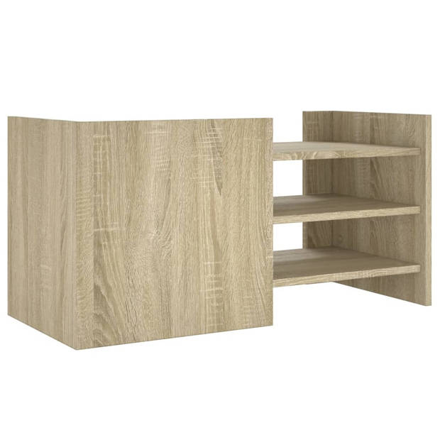 vidaXL Tv-meubel 80x35x40 cm bewerkt hout sonoma eikenkleurig