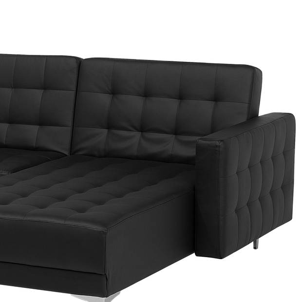 Beliani ABERDEEN - Modulaire Sofa-Zwart-Kunstleer