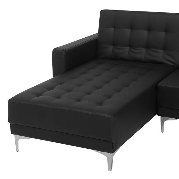 Beliani ABERDEEN - Modulaire Sofa-Zwart-Kunstleer