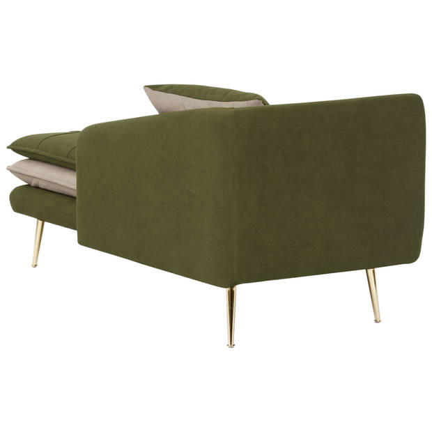 Beliani GONESSE - Chaise longue-Groen-Polyester