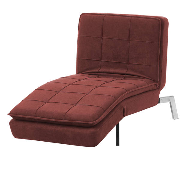 Beliani LOIRET - Chaise longue-Rood-Polyester