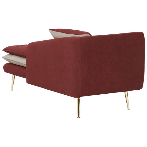 Beliani GONESSE - Chaise longue-Rood-Polyester