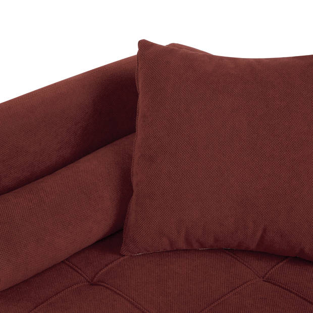 Beliani GONESSE - Chaise longue-Rood-Polyester