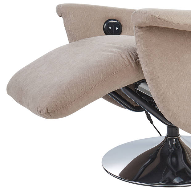 Beliani PRIME - TV-fauteuil-Beige-Polyester