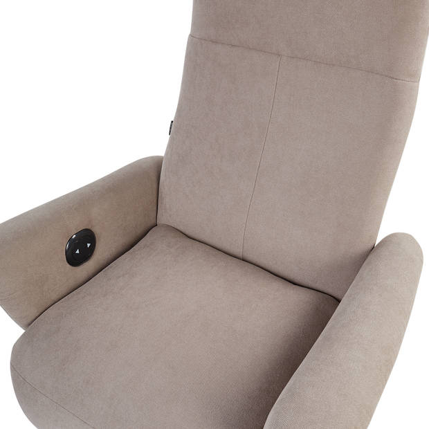 Beliani PRIME - TV-fauteuil-Beige-Polyester