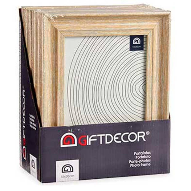 Giftdecor Fotolijstje voor 15 x 20 cm foto - hout - Klassiek - frame 21 x 26 cm - Fotolijsten