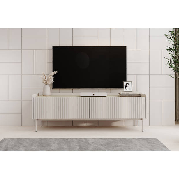 Meubella TV-Meubel Livako - Beige - 153 cm