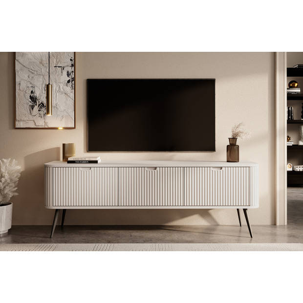 Meubella TV-Meubel Zakari - Beige - 168 cm