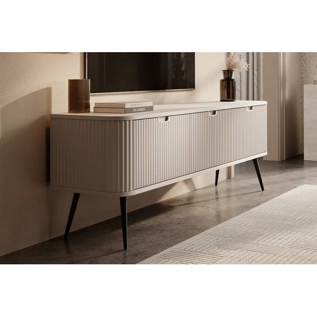 Meubella TV-Meubel Zakari - Beige - 168 cm