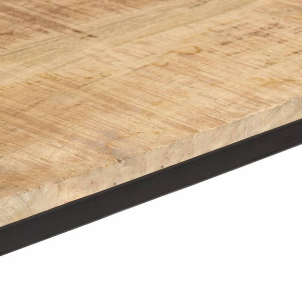 vidaXL Eettafel 110x55x75 cm massief ruw mangohout