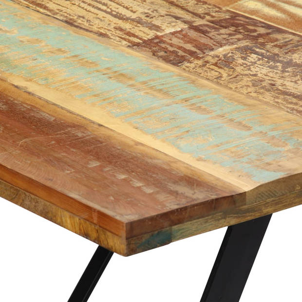 vidaXL Eettafel 180x90x76 cm massief gerecycled hout