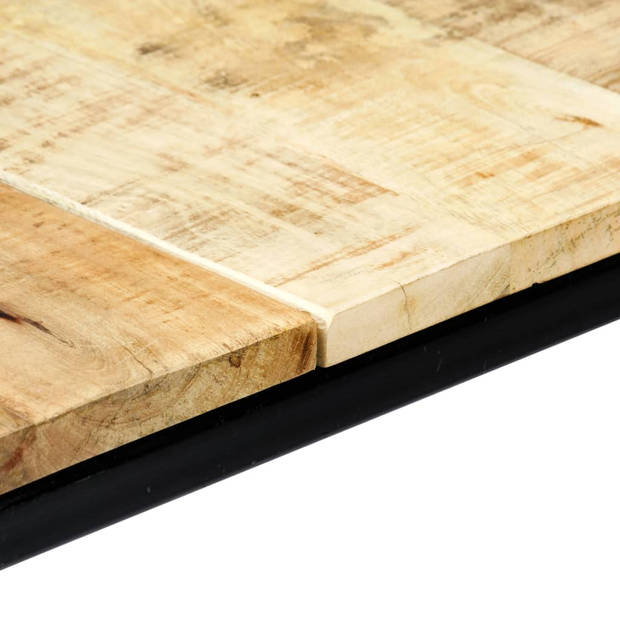 vidaXL Eettafel 140x70x75 cm massief ruw mangohout