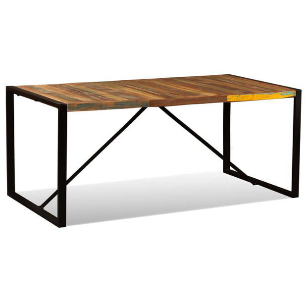 vidaXL Eettafel 180 cm massief gerecycled hout