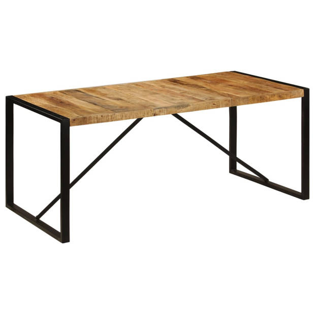 vidaXL Eettafel 180 cm massief ruw mangohout