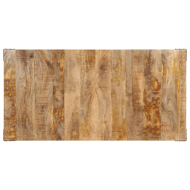 vidaXL Eettafel 160x80x75 cm massief mangohout