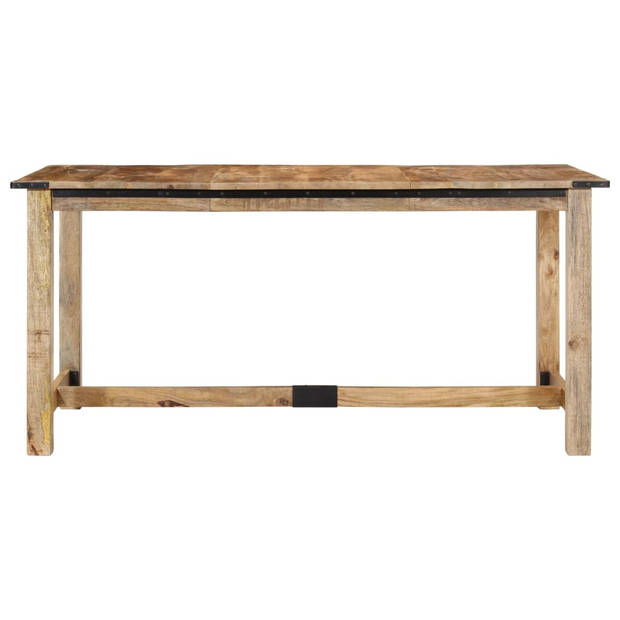 vidaXL Eettafel 160x80x75 cm massief mangohout