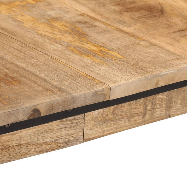 vidaXL Eettafel 160x80x75 cm massief mangohout