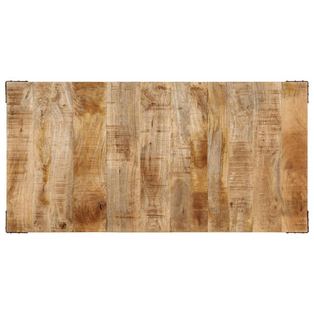 vidaXL Eettafel 140x70x75 cm massief mangohout