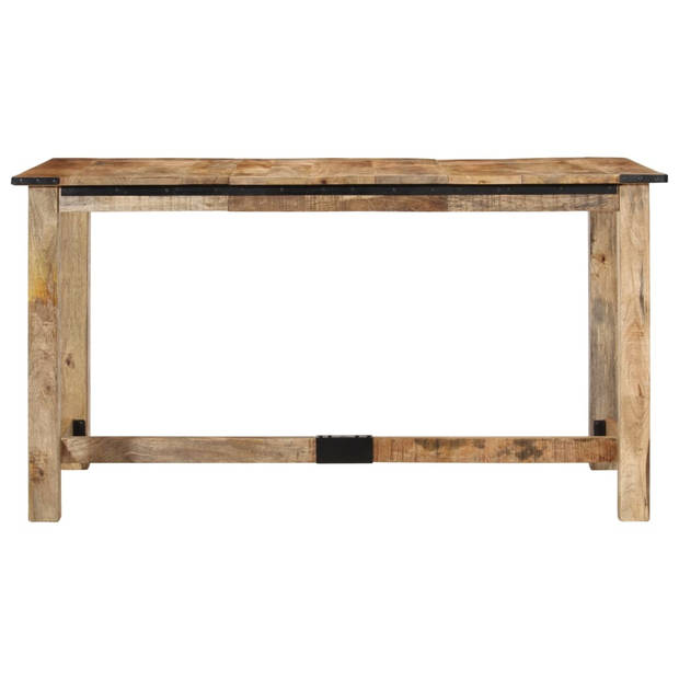 vidaXL Eettafel 140x70x75 cm massief mangohout